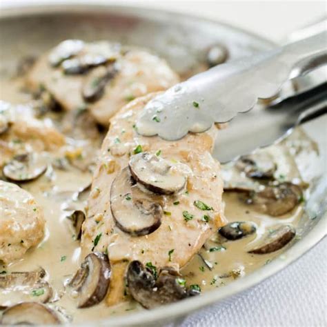 Simple Chicken Fricassee With Mushrooms And Onions Cook S Illustrated Recipe