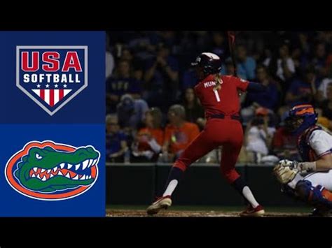 Olympic softball team meet the 2020. Team USA vs #9 Florida | 2020 College Softball Highlights ...