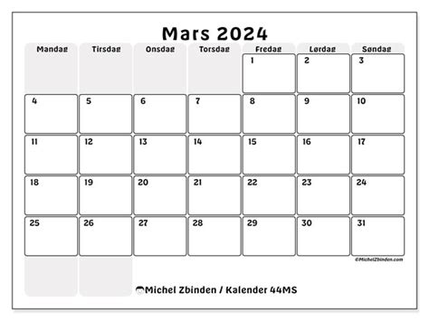 Kalender Mars 2024 44 Michel Zbinden No