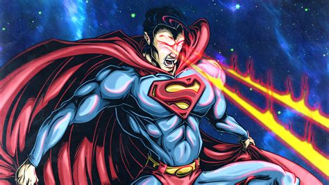 Superman Laser Eye Hd Superheroes 4k Wallpapers Images Backgrounds