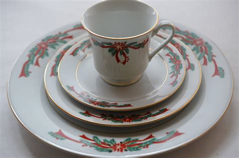 Holiday Dinnerware Vintage Christmas China Table Place Etsy