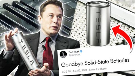 Tesla 4680 Battery Will Be The Last Solid State Battery Elon Musk Youtube