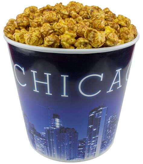 Buy Signature Popcorn 1 Gallon Blue Chicago Skyline Reusable Plastic