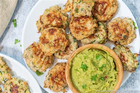 Chicken zucchini poppers are a fun appetizer, game day food, or healthy snack that kids will love even though they contain vegetables. Healthy Chicken Zucchini Poppers Recipe - Paleo & Whole30