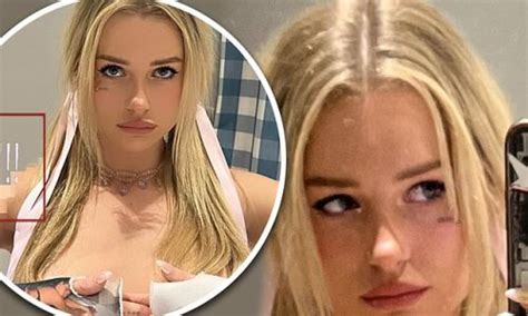 Lottie Moss Shows Off Her Eye Popping Cleavage As She Strips Naked For