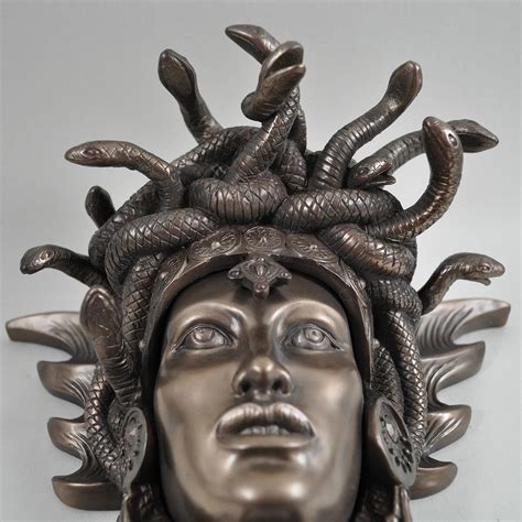Greek Goddess Medusa Hanging From Perseus Hand Seductive Medusa With Snake Hair Statue