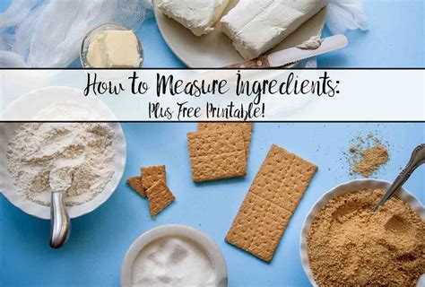 How To Measure Ingredients Accurately Everything You Need To Know