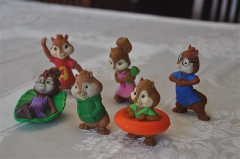 Mcdonalds Alvin And The Chipmunks Happy Meal Toys Lot Of 6 1818990735