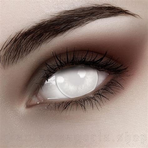 Blind White Colored Contact Lenses By Maxvue Brand