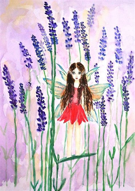 Lavender Fairy Spiral Notebook By Colorandcolor Fairy Lavender Painting