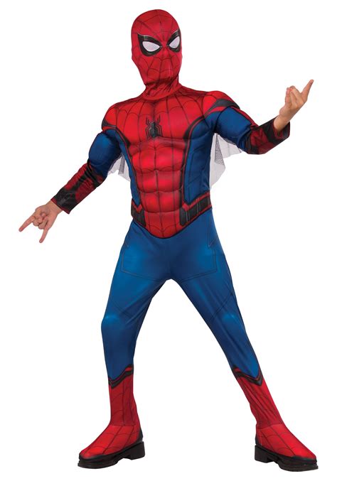 Deluxe Spider Man Costume For Boys