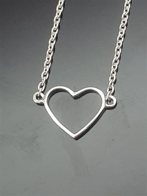 Heart Necklace Sterling Silver 925 Love Valentinest For