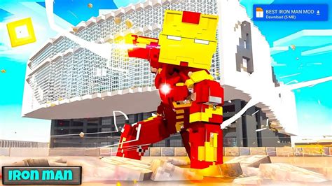 Minecraft Iron Man Mod For Mcpe Minecraft 119 Youtube