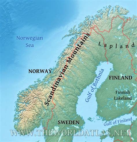 Norwegen Bergen Karte