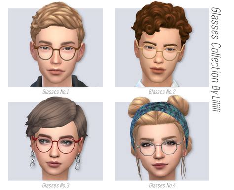 Glasses Collection Sims Sims 4 Sims Cc