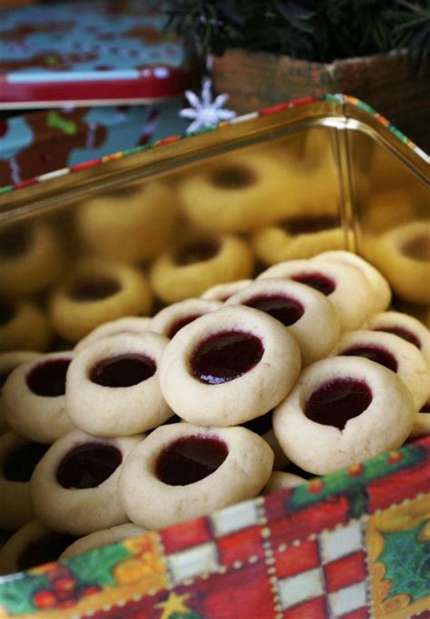 Cream butter, cream cheese, egg yolk and flour. Cream Cheese Thumbprint Cookies | Holiday desserts cookies ...