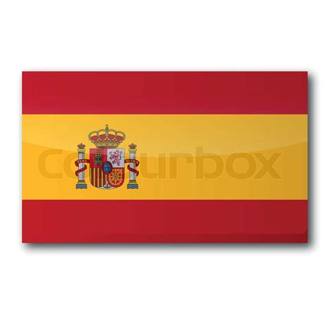 Flagge Spanien Stock Vektor Colourbox