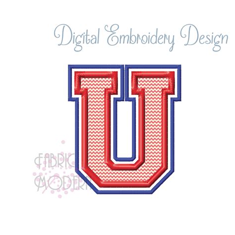 University Collegiate Varsity Monogram Applique Etsy Embroidery
