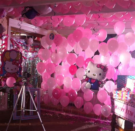 Balloon Wall Fabulousness Behind The Scenes Of A Hello Kitty Party Scene For A Party City