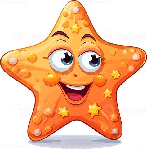Funny Star Emoji Design 24521131 Png