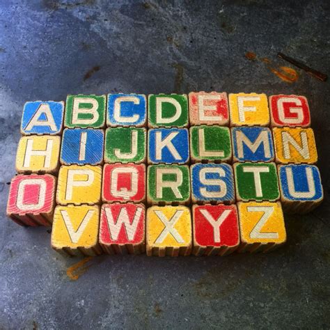 Alphabet Blocks / Toy Blocks / Wooden Blocks / Instant