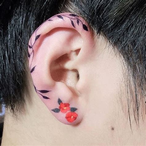 15 Helix Tattoos That Can Officially Make Your Cartilage Piercings