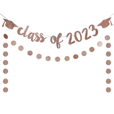Buy Class Of 2023 Banner Rose Gold Graduation Banner Class Of 2023 Sign