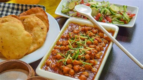 The combination of 'chickpea curry' and 'fried flatbreads' is known as 'chole bhature'. Bhature recipe - Chole Bhature Recipe - Quick Chole ...