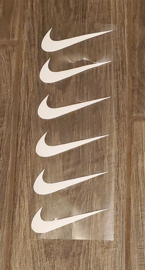 Nike Iron On Logo Nike Iron On Decals 2 Wide For Face Etsy