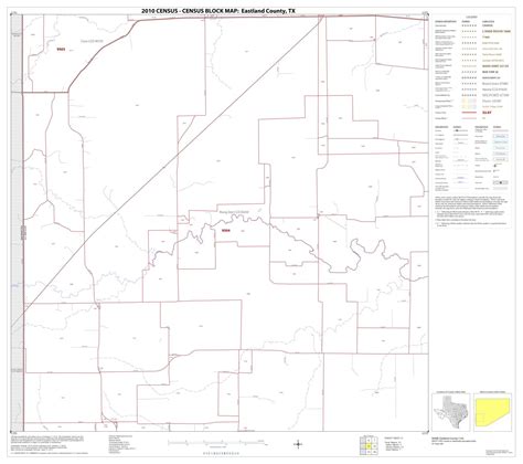 2010 Census County Block Map Eastland County Block 11 Side 1 Of 1