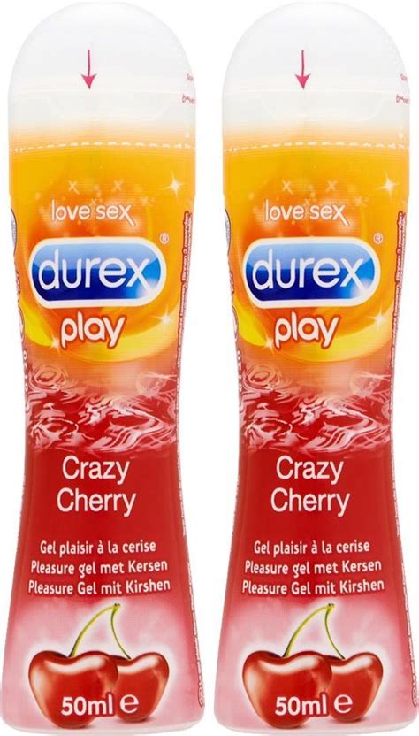 Durex Play Crazy Cherry 50 Ml Glijmiddel 2 Stuks Bol