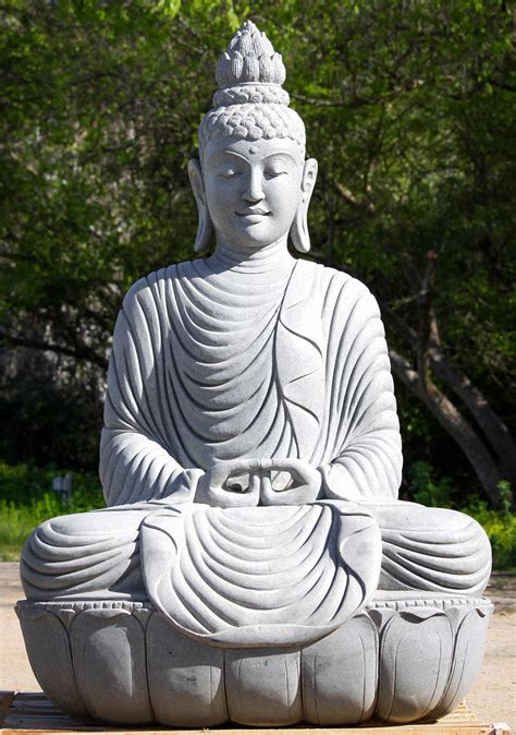 Sold Stone Buddha In Samadhi Meditation Pose 67 100ls7 Hindu Gods