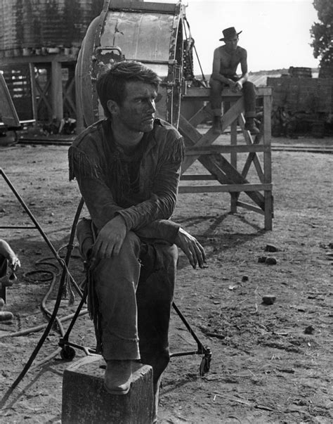 Montgomery Clift On The Set Of Red River 1948 Montgomery Clift Red