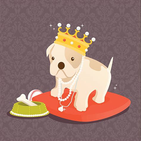Dog With Crown Illustrations Royalty Free Vector Graphics And Clip Art