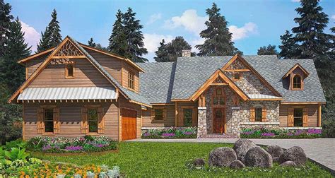 Plan 25616ge Exclusive 3 Bed Mountain Home Plan With Vaulted Open