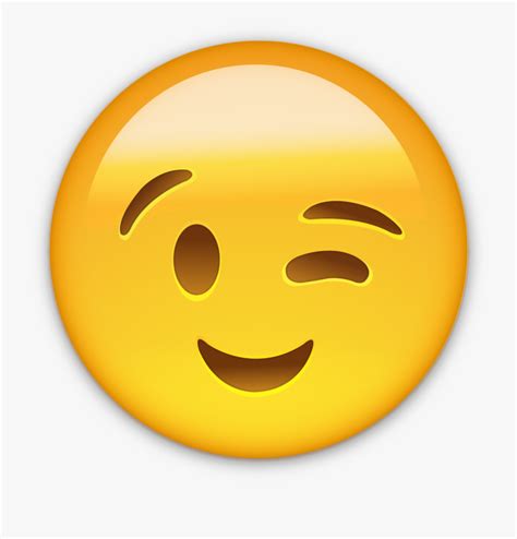 Transparent Clipart Smiley Kostenlos Whatsapp Wink Emoji Png Free