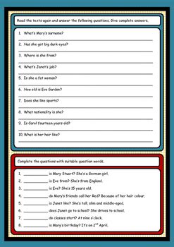 Take a look at these answers if you have completed the escaping the endless adolescence reading comprehension worksheet 1. Reading Comprehension worksheet by ESLChallenge - English ...