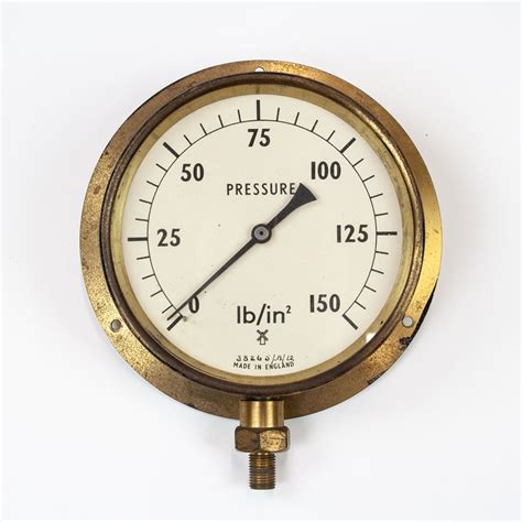 Vintage Brass Pressure Gauge Vintage Matters