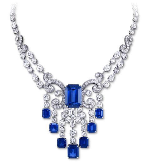 Sapphire And Diamond Necklace Graff Diamonds Sapphire Diamond
