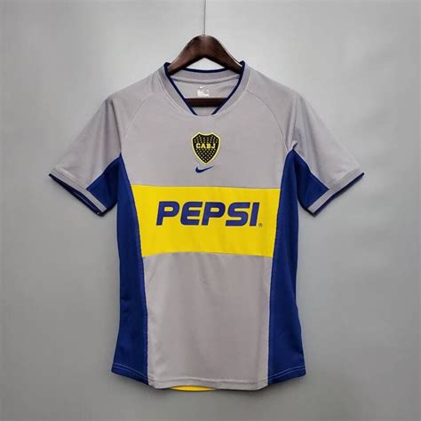 Camiseta Alternativa Retro Boca Juniors 2002 Trizop