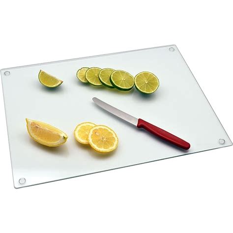 Glass Kitchen Chopping Board Worktop Saver Clear 400mm X 300mm Uk Kitchen And Home