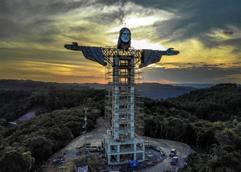 Brazils Giant Christ The Protector Statue Will Tower Above Rios