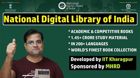 National Digital Library Of India A Digital Library For Every Indian