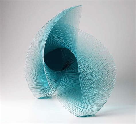 Spiraling Layered Glass Sculptures Fubiz™ Geometric Sculpture Sculpture Art Garden Sculpture