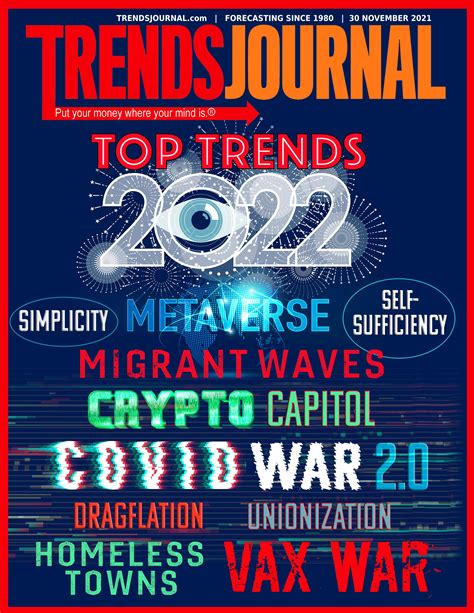 The Trends Journal Publishes Its Top 10 Trends For 2022
