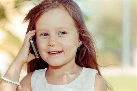 Girl Talking On Phone Outdoors Stock Image Image Of Expression Girl