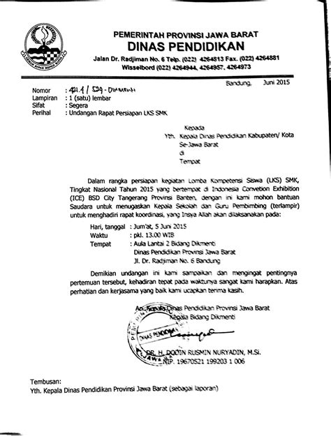 Contoh Kop Surat Dinas Pendidikan Provinsi Riau Imagesee