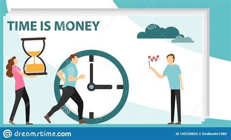 Times Is Money Concept Save Time Money Saving Business And