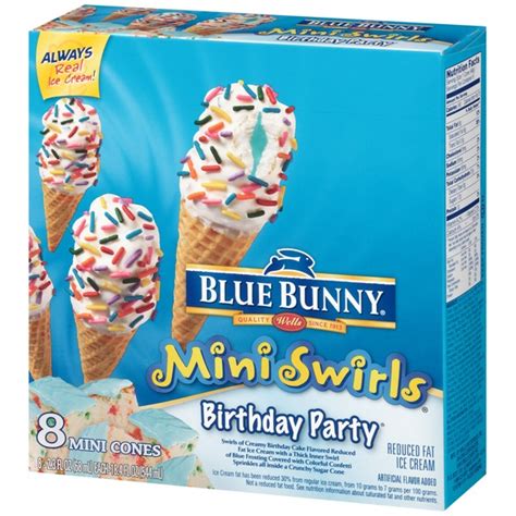 Blue Bunny Mini Swirls Birthday Party Ice Cream Cones From Marianos