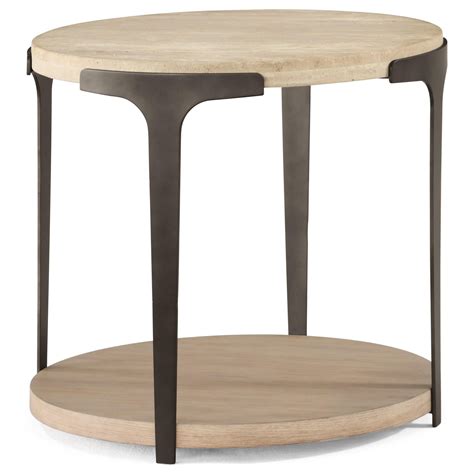 Flexsteel Wynwood Collection Omni Contemporary Round End Table With